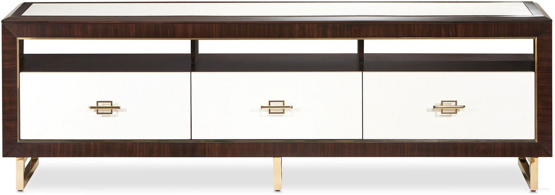 The appearance of Belmont Place Media Cabinet In Espresso designed by Michael Amini in the transitional interior design. This espresso piece of furniture was selected by 1StopBedrooms from Belmont Place Collection to add a touch of cosiness and style into your home. Sku: N9085081-409. Material: Solid Wood.
