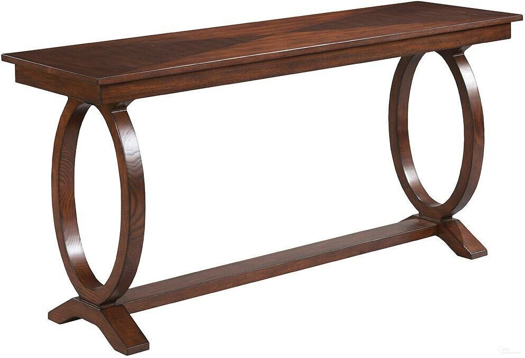 The appearance of Belmont Sofa Table In Sable designed by Fairfield Chair in the traditional interior design. This sable piece of furniture was selected by 1StopBedrooms from Belmont Collection to add a touch of cosiness and style into your home. Sku: 8105-99. Material: Elm.