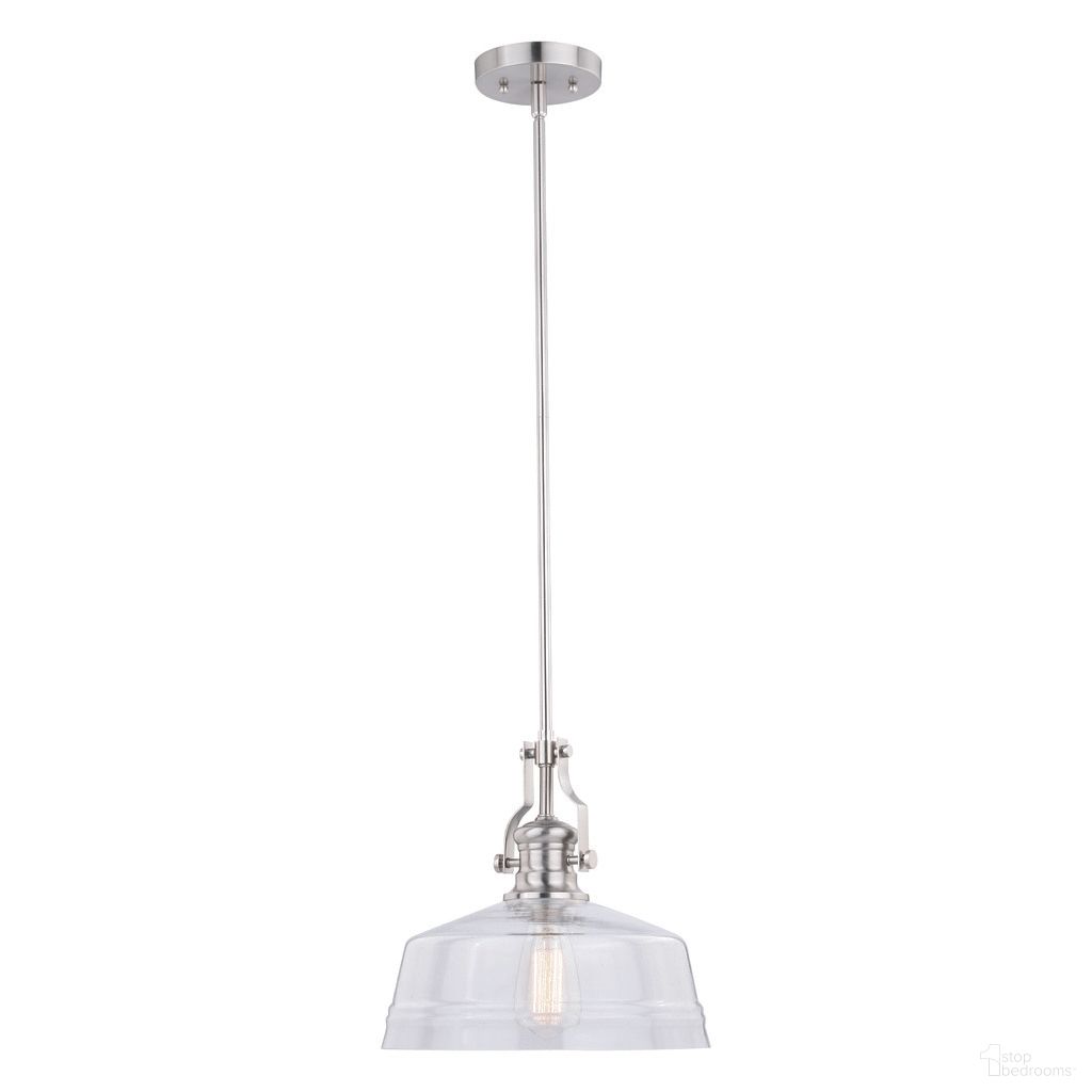 The appearance of Beloit 12 Inch Pendant In Satin Nickel designed by Vaxcel in the country / farmhouse interior design. This satin nickel piece of furniture was selected by 1StopBedrooms from Beloit Collection to add a touch of cosiness and style into your home. Sku: P0273. Material: Steel.