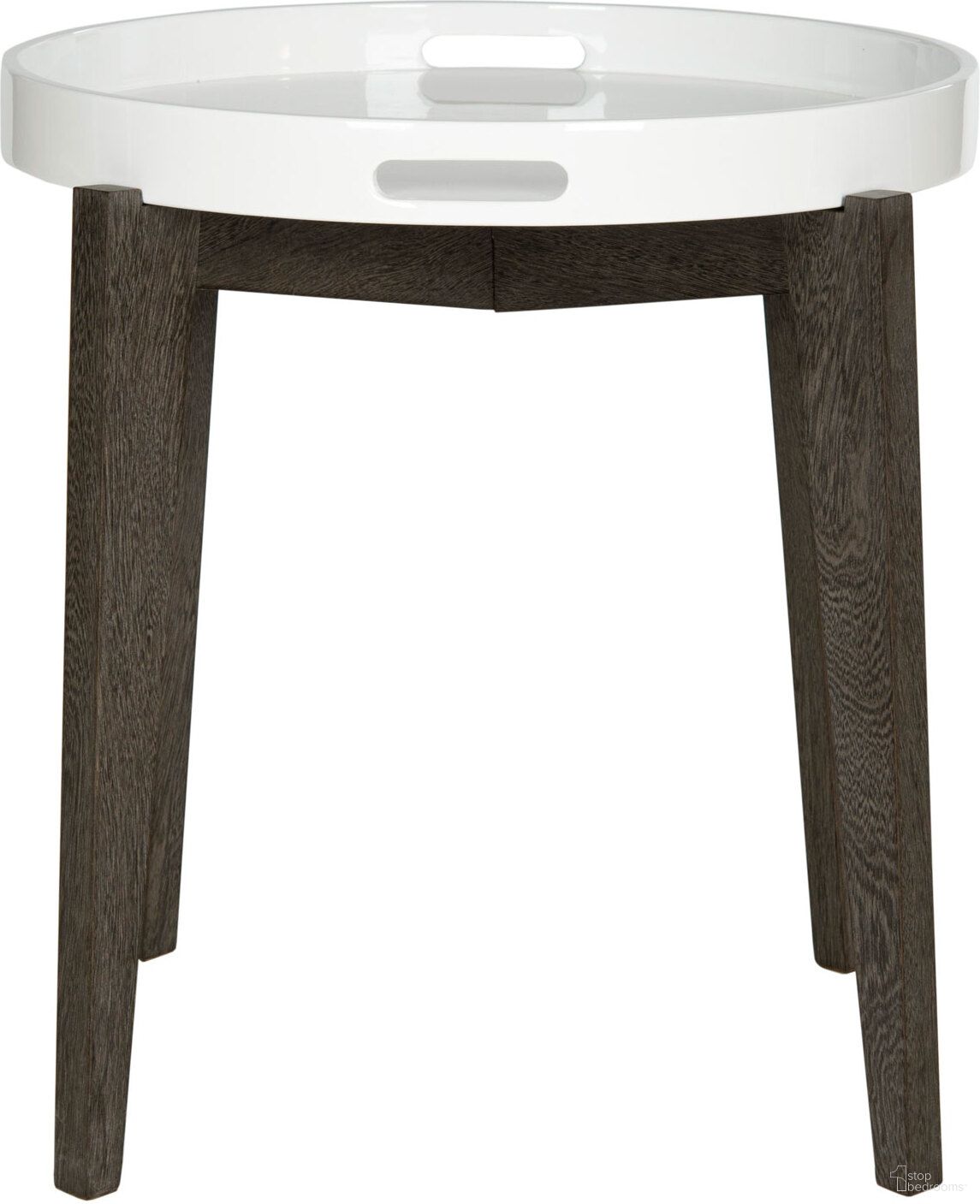 Ben Mid Century Lacquer Tray Top Side Table