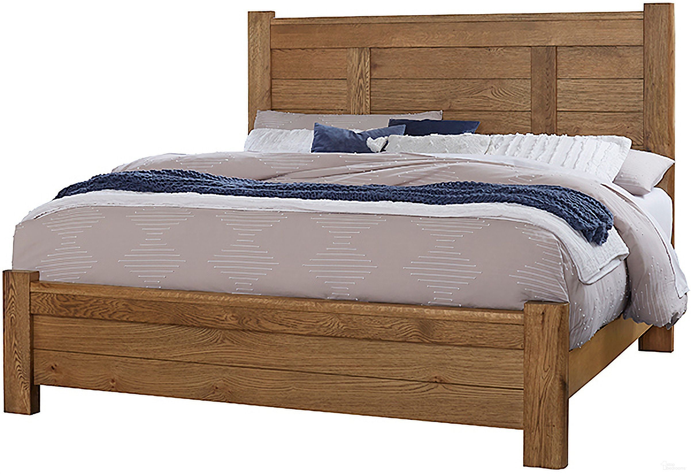 The appearance of Ben's Queen Poster Bed In Natural designed by Vaughan Bassett in the transitional interior design. This natural piece of furniture  was selected by 1StopBedrooms from Crafted Oak Collection to add a touch of cosiness and style into your home. Sku: 790-558;790-855;790-922. Bed Type: Poster Bed. Material: Wood. Bed Size: Queen.
