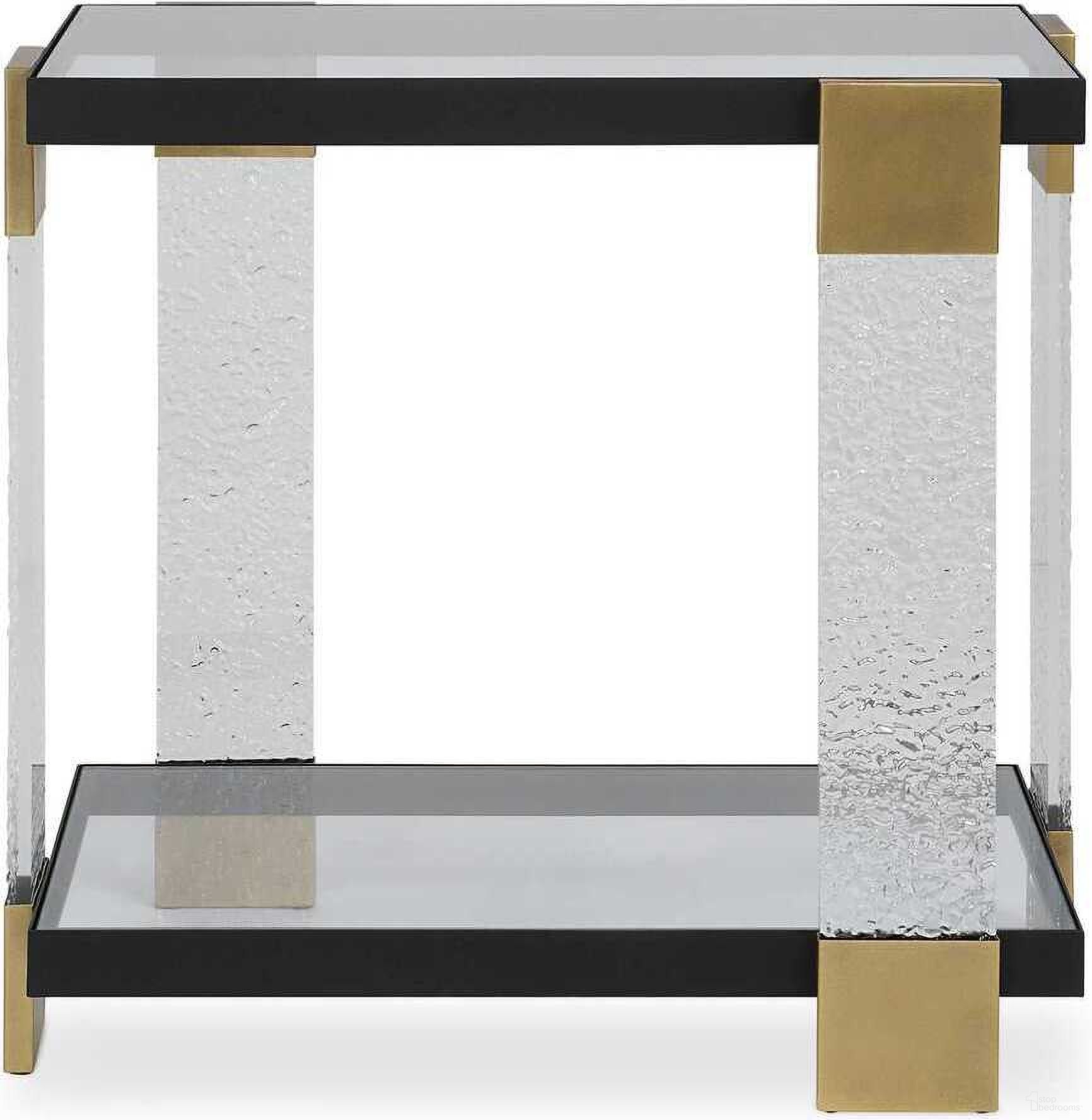 The appearance of Bendena Modern Side Table In Brass and Black designed by Uttermost in the modern / contemporary interior design. This brass and black piece of furniture  was selected by 1StopBedrooms from Bendena Collection to add a touch of cosiness and style into your home. Sku: 50075. Material: Metal.