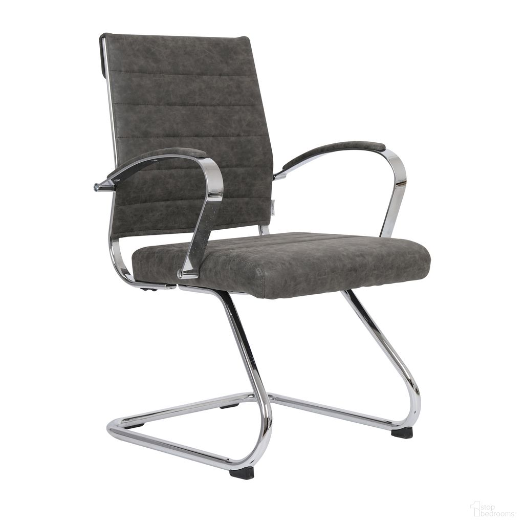 The appearance of Benmar Home Leather Guest Office Chair In Charcoal designed by LeisureMod in the modern / contemporary interior design. This charcoal piece of furniture was selected by 1StopBedrooms from Benmar Collection to add a touch of cosiness and style into your home. Sku: BGO19CHL. Material: Faux Leather.