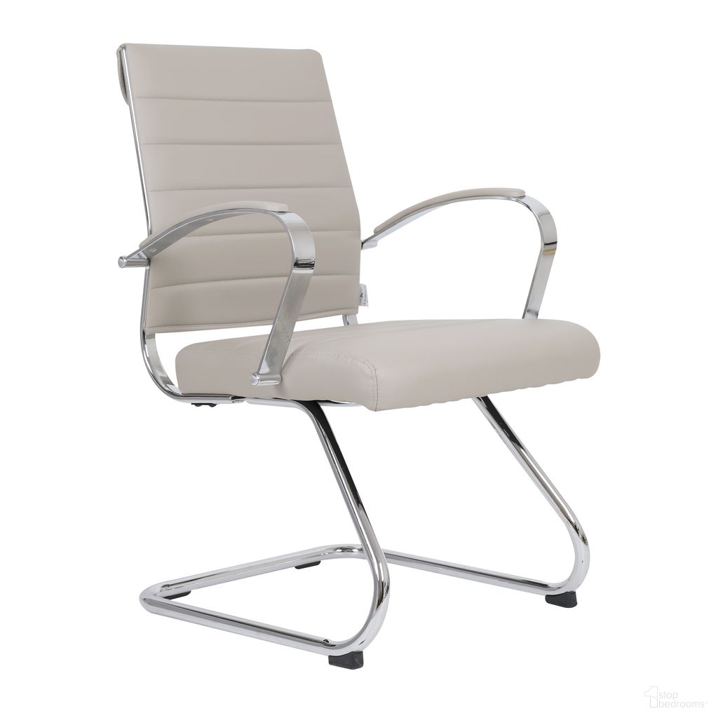 The appearance of Benmar Home Leather Guest Office Chair In Tan designed by LeisureMod in the modern / contemporary interior design. This tan piece of furniture  was selected by 1StopBedrooms from Benmar Collection to add a touch of cosiness and style into your home. Sku: BGO19TL. Material: Faux Leather.