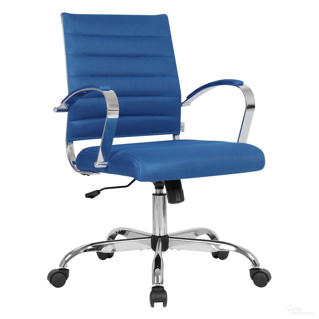 The appearance of Benmar Home Mesh Office Chair In Navy Blue designed by LeisureMod in the modern / contemporary interior design. This navy blue piece of furniture  was selected by 1StopBedrooms from Benmar Collection to add a touch of cosiness and style into your home. Sku: BO19BUM. Material: Mesh.
