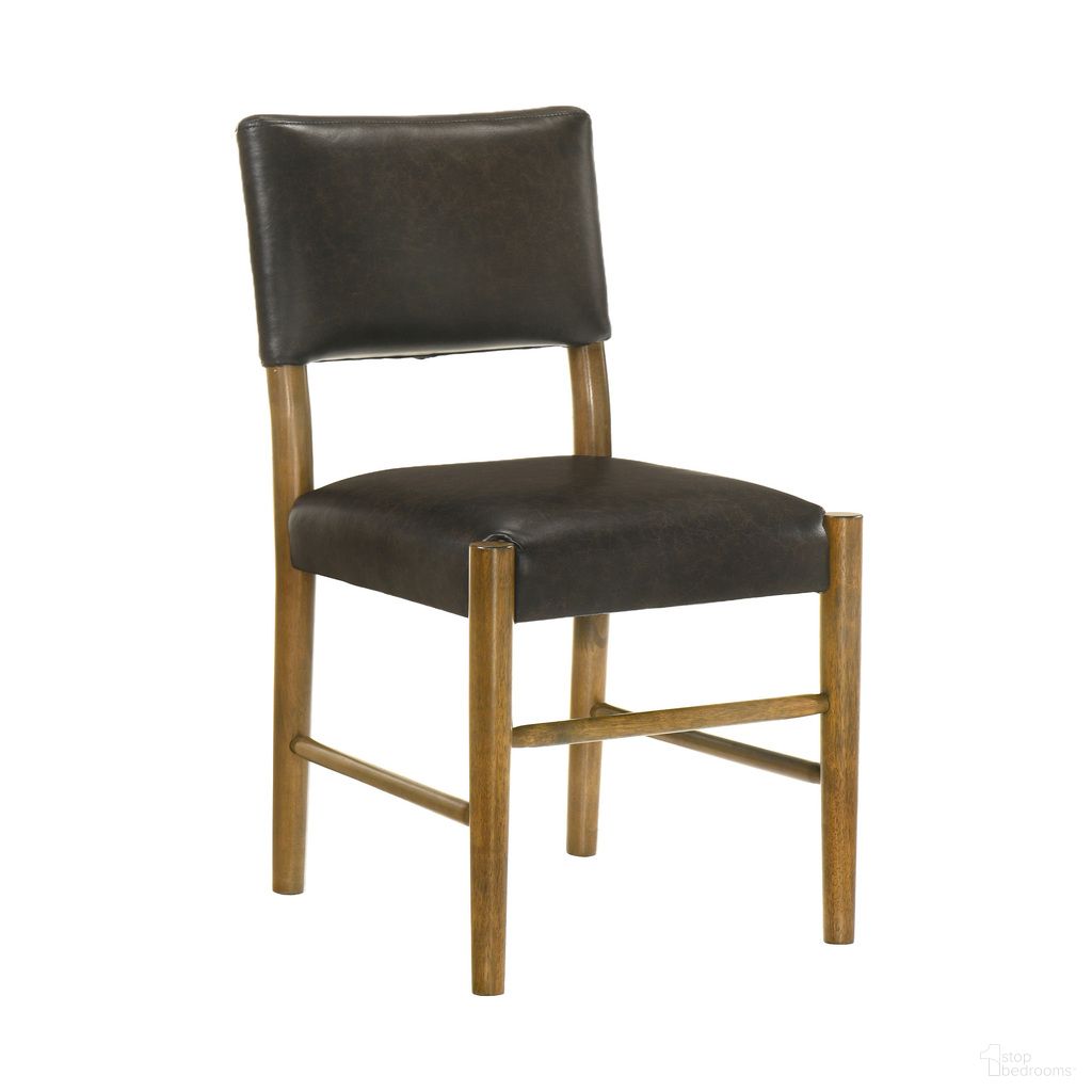 The appearance of Bennet Dining Chair Set of 2 In Natural and Black designed by Armen Living in the modern / contemporary interior design. This natural/black piece of furniture was selected by 1StopBedrooms from Bennet Collection to add a touch of cosiness and style into your home. Sku: LCBTSIBROK. Material: PU. Chair Type: Side Chair.