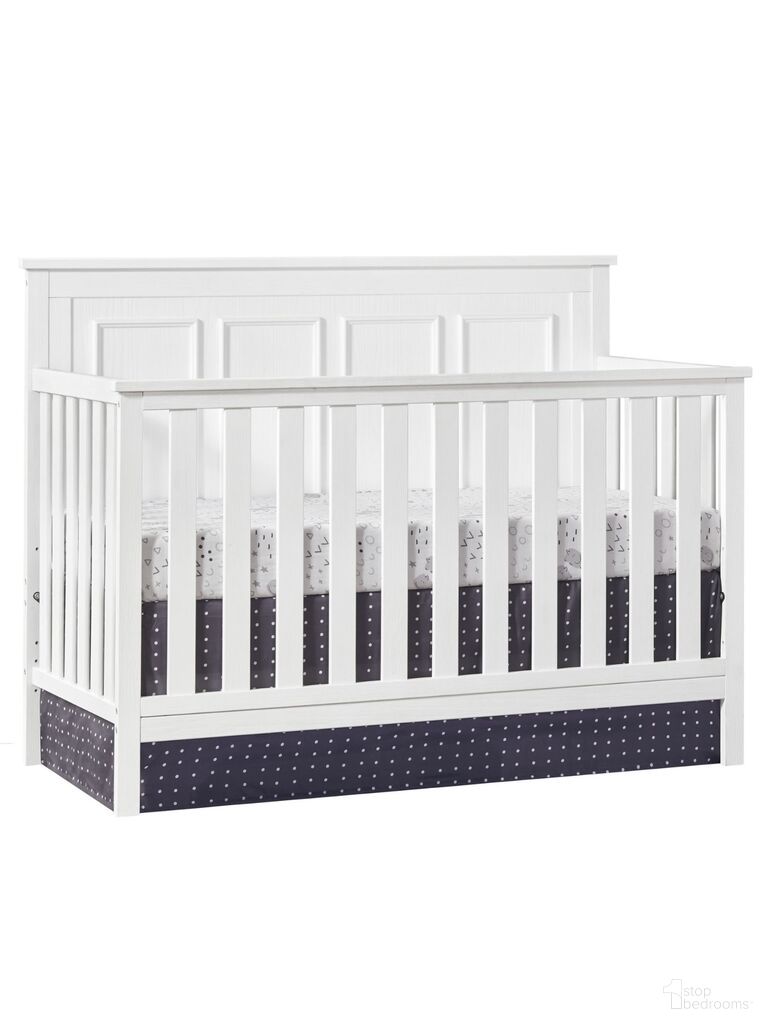 Bennett 4 In 1 Convertible Crib In Rustic White