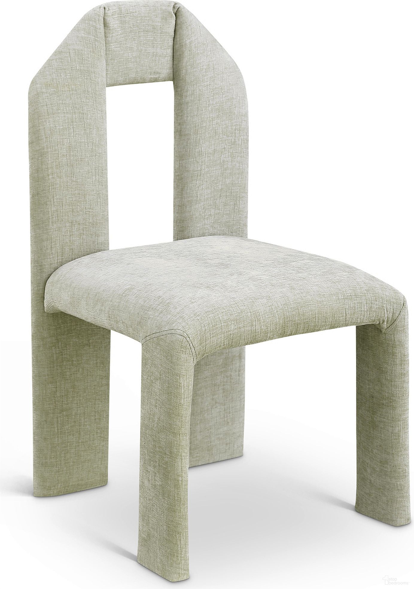 The appearance of Bennett Chenille Fabric Dining Chair Set of 2 In Mint designed by Meridian in the modern / contemporary interior design. This mint piece of furniture was selected by 1StopBedrooms from Bennett Collection to add a touch of cosiness and style into your home. Sku: 998Mint-C. Material: Chenille. Chair Type: Side Chair.