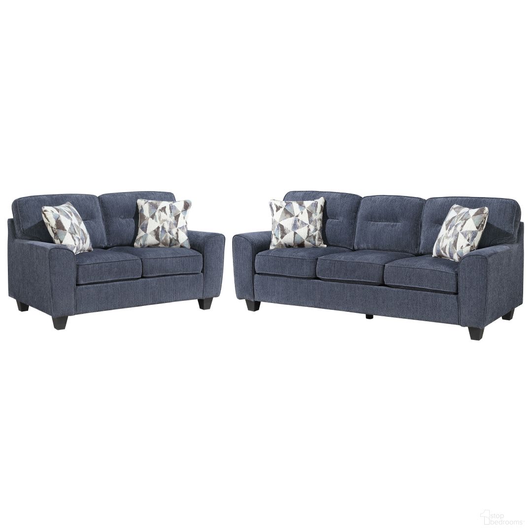 The appearance of Bennett Living Room Set In Blue designed by Homelegance in the modern / contemporary interior design. This blue piece of furniture was selected by 1StopBedrooms from Bennett Collection to add a touch of cosiness and style into your home. Sku: 8416BU-3;8416BU-2. Material: Chenille.
