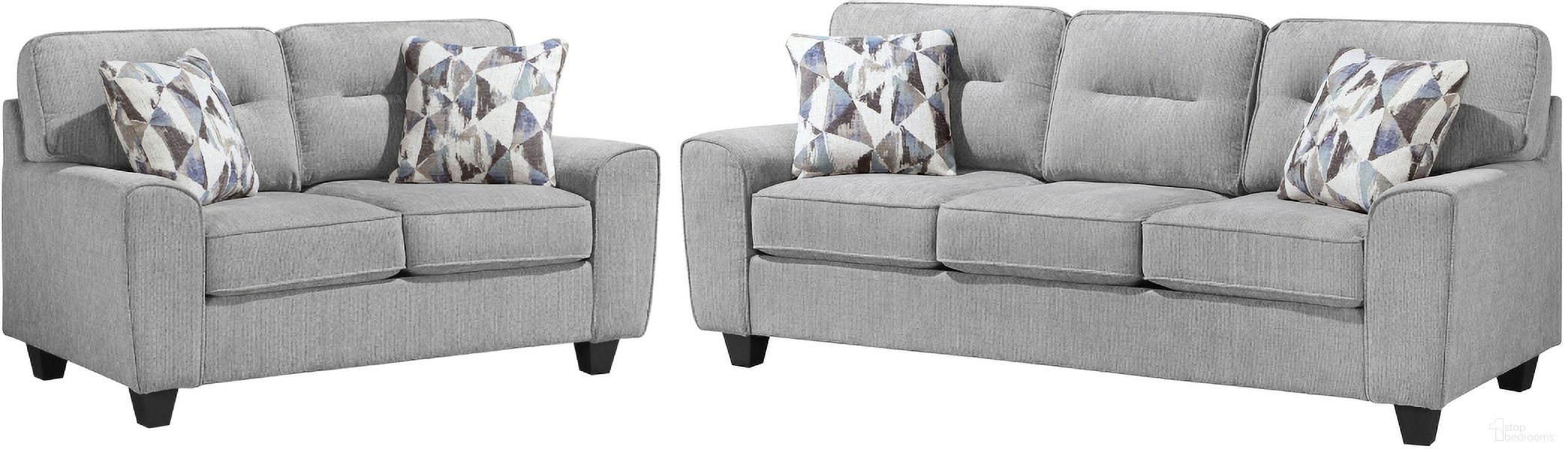 The appearance of Bennett Living Room Set In Gray designed by Homelegance in the modern / contemporary interior design. This gray piece of furniture was selected by 1StopBedrooms from Bennett Collection to add a touch of cosiness and style into your home. Sku: 8416GY-3;8416GY-2. Material: Chenille.