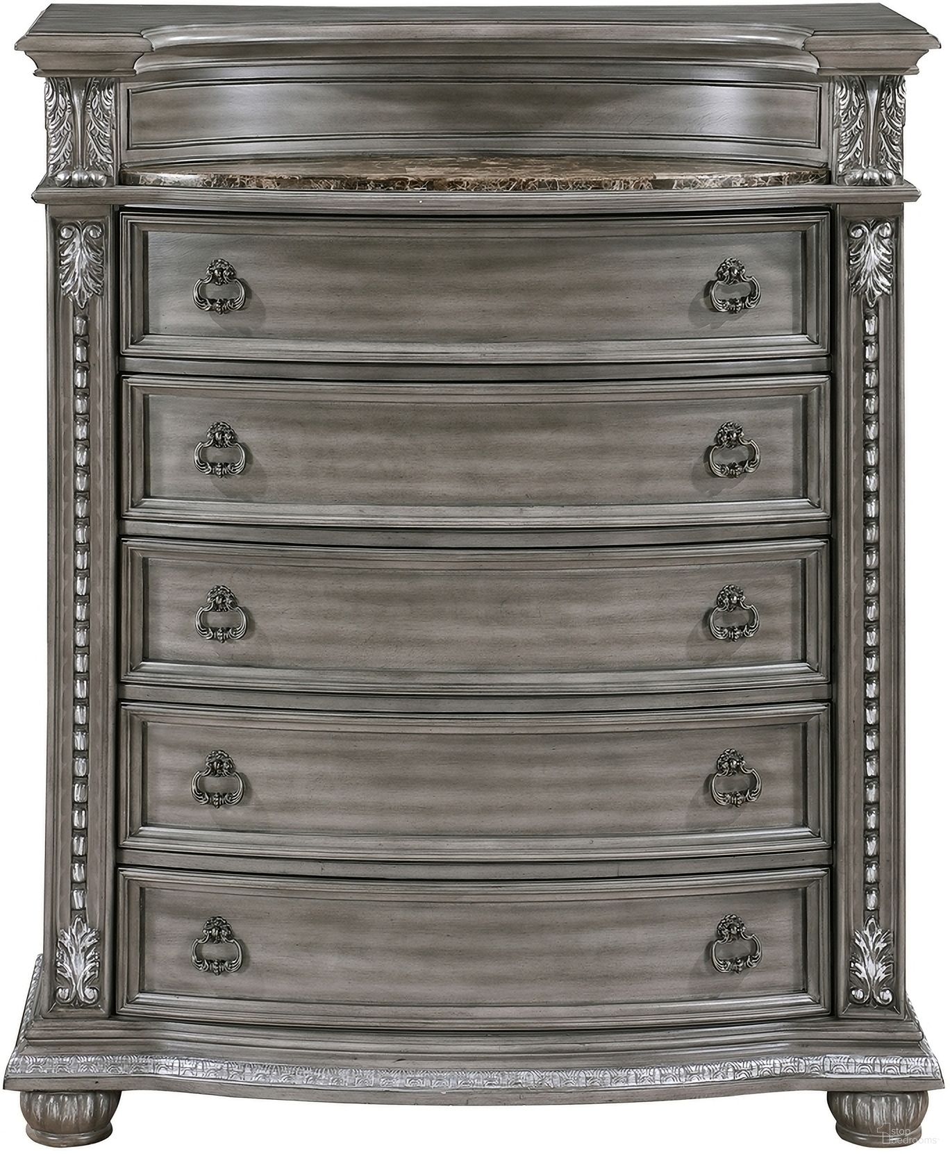 The appearance of Bennington Chest In Gray designed by Homelegance in the traditional interior design. This gray piece of furniture was selected by 1StopBedrooms from Bennington Collection to add a touch of cosiness and style into your home. Sku: 1583-9. Material: Wood.