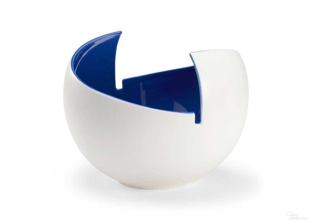 The appearance of Benson Bowl In Blue designed by Wildwood in the modern / contemporary interior design. This blue piece of furniture was selected by 1StopBedrooms from Wildwood Collection to add a touch of cosiness and style into your home. Sku: 301207. Material: Porcelain.