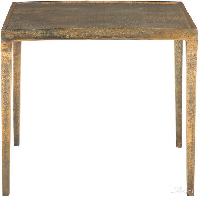 The appearance of Benson End Table designed by Bernhardt in the modern / contemporary interior design. This vintage brass piece of furniture  was selected by 1StopBedrooms from Benson Collection to add a touch of cosiness and style into your home. Sku: 438121. Material: Aluminum.