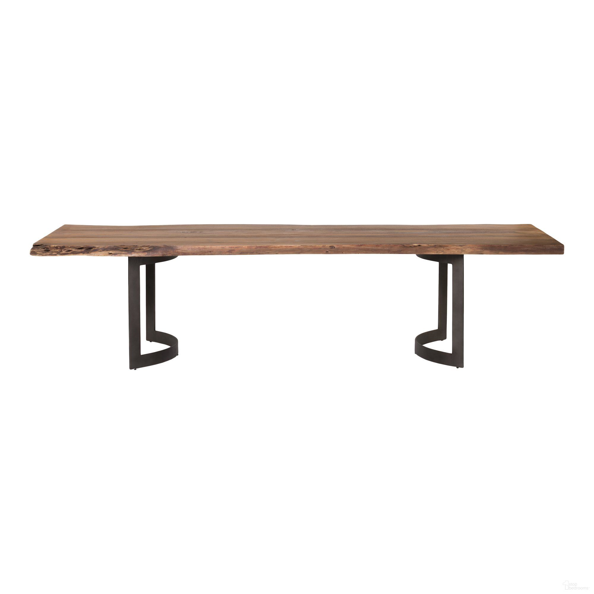 The appearance of Bent Brown Extra Small Dining Table designed by Moes Home in the rustic / southwestern interior design. This brown piece of furniture  was selected by 1StopBedrooms from Bent Collection to add a touch of cosiness and style into your home. Sku: VE-1036-03-0. Table Base Style: Double Pedestal. Material: Wood. Table Top Shape: Rectangular. Size: 40" x 78".