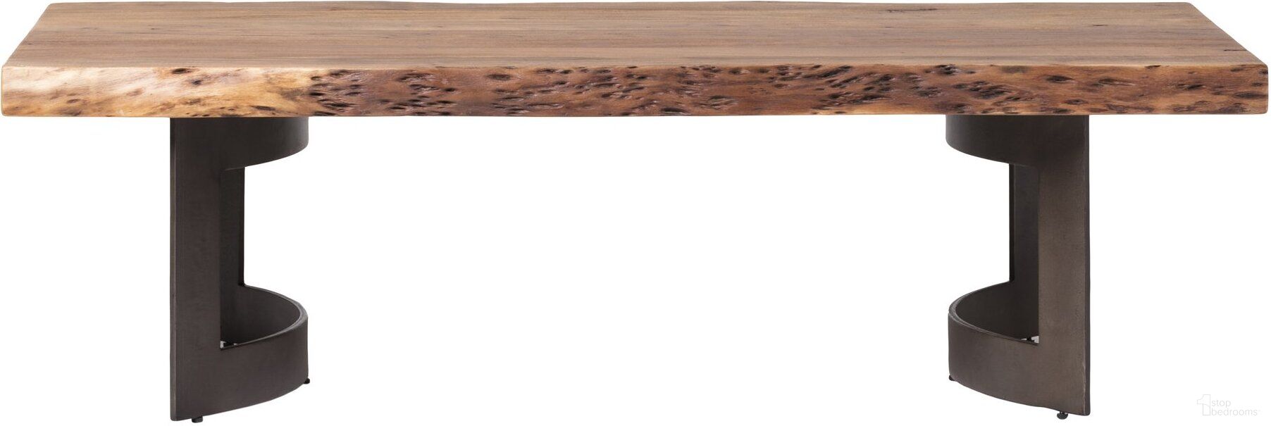 The appearance of Bent Light Brown Coffee Table designed by Moes Home in the transitional interior design. This brown piece of furniture  was selected by 1StopBedrooms from Bent Collection to add a touch of cosiness and style into your home. Sku: VE-1003-03-0. Material: Wood.