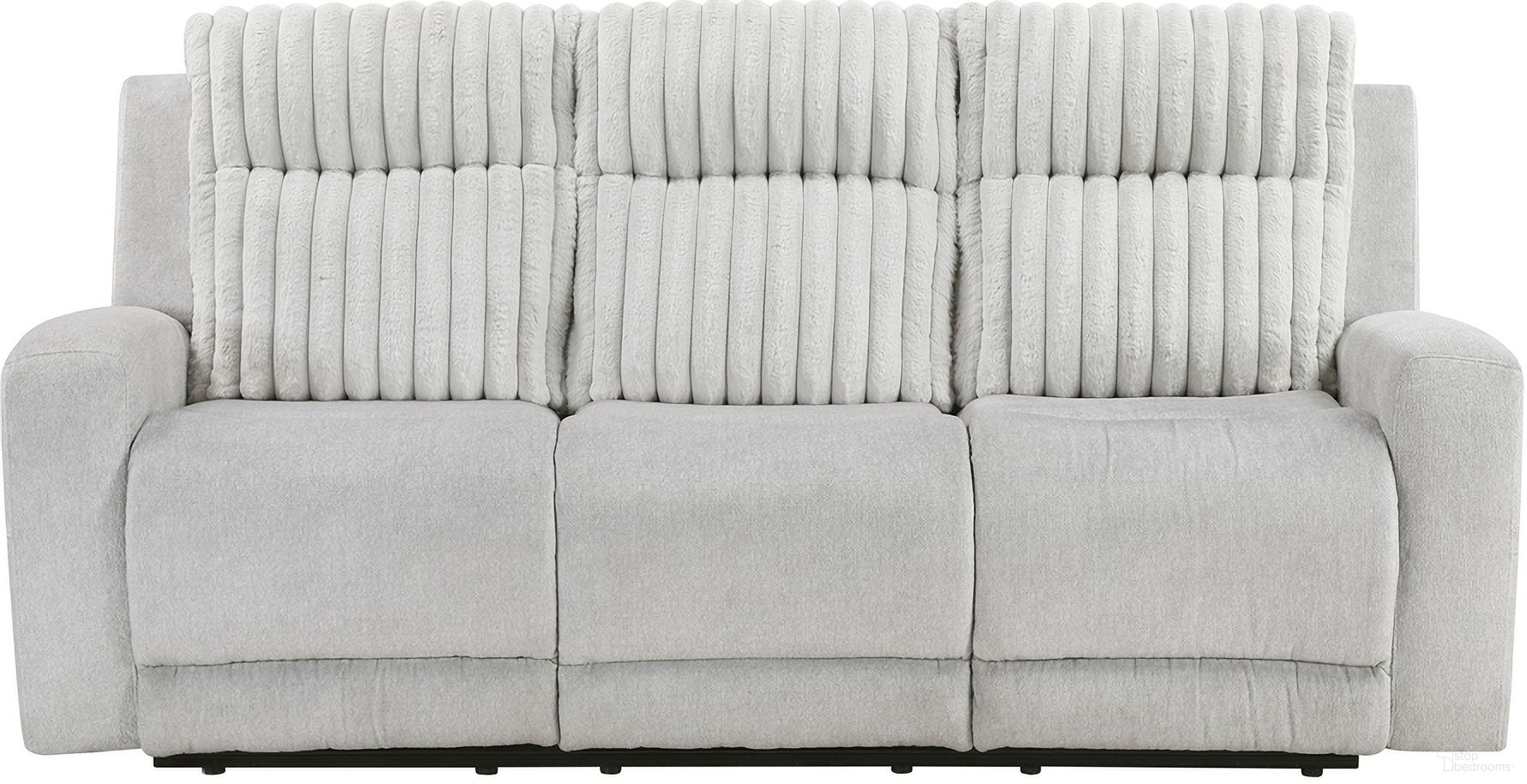 The appearance of Benton Double Reclining Sofa In Gray designed by Homelegance in the modern / contemporary interior design. This gray piece of furniture was selected by 1StopBedrooms from Benton Collection to add a touch of cosiness and style into your home. Sku: 9728LGY-3. Material: Corduroy.