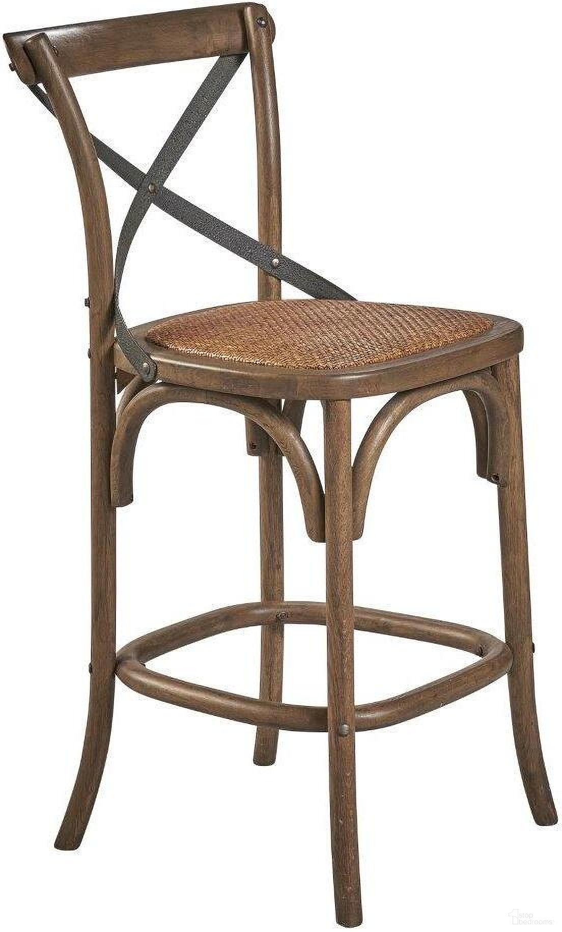 The appearance of Bentwood Counter Stool w/ Metal Back designed by Furniture Classics in the modern / contemporary interior design. This piece of furniture was selected by 1StopBedrooms from Bentwood Collection to add a touch of cosiness and style into your home. Sku: 70026DW. Material: Rattan.
