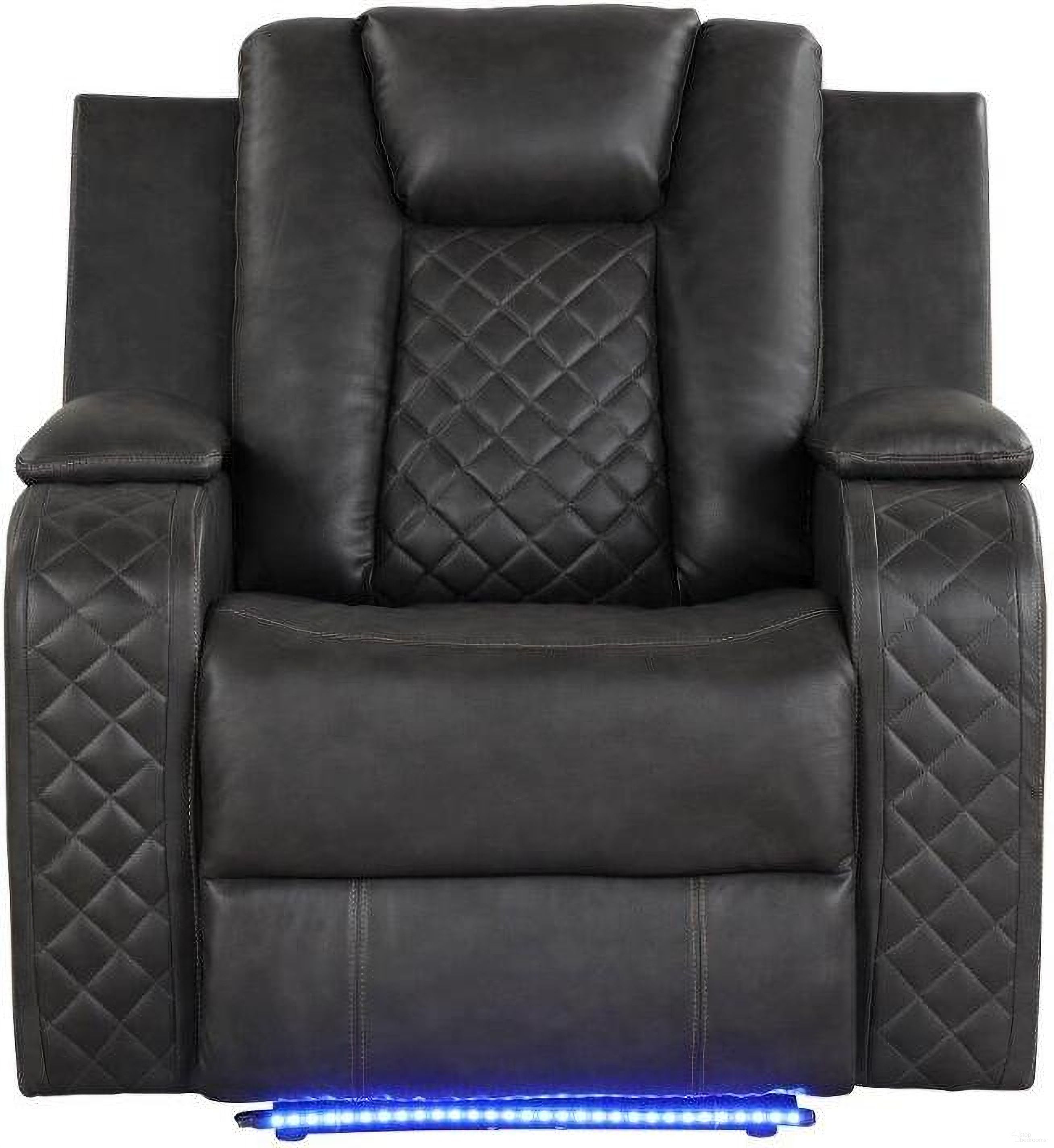 The appearance of Benz Led and Power Reclining Chair Made With Faux Leather In Gray designed by Galaxy Home Furnishings in the modern / contemporary interior design. This grey piece of furniture was selected by 1StopBedrooms from Benz Collection to add a touch of cosiness and style into your home. Sku: 659436262294. Material: Faux Leather.