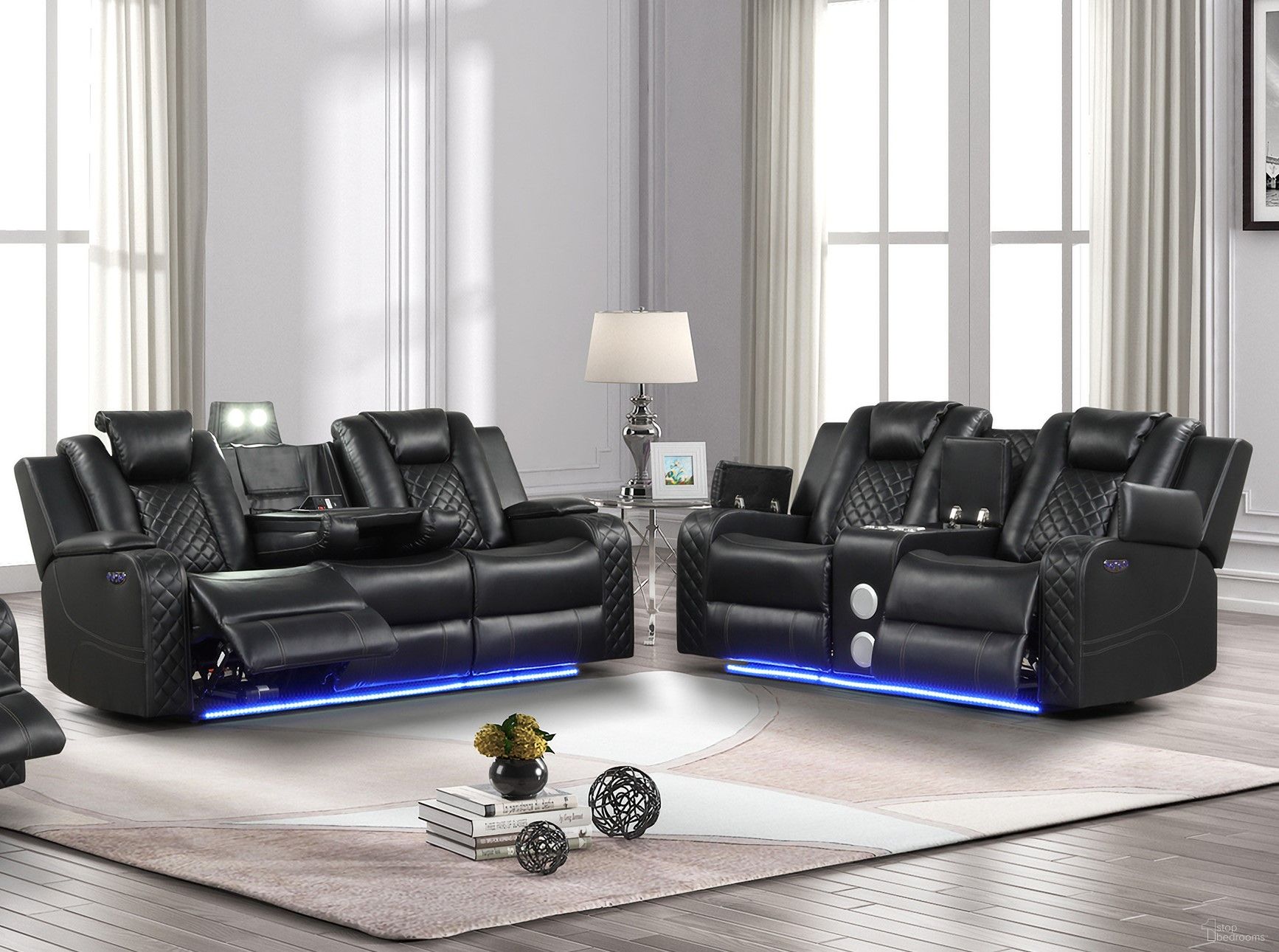 The appearance of Benz Living Room Set In Black designed by Galaxy Home Furnishings in the modern / contemporary interior design. This black piece of furniture was selected by 1StopBedrooms from Benz Collection to add a touch of cosiness and style into your home. Sku: 659436482487;659436023932. Material: Faux Leather.