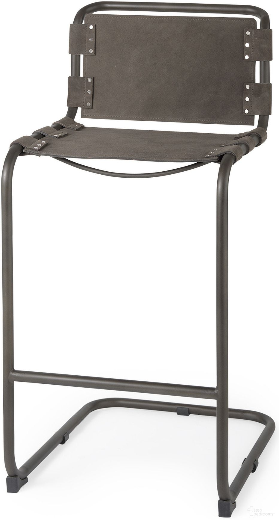 The appearance of Berbick 43 Inch Total Height Suede with Iron Frame Bar Stool In Brown and Gray designed by Mercana in the industrial interior design. This brown and gray piece of furniture  was selected by 1StopBedrooms from Berbick Collection to add a touch of cosiness and style into your home. Sku: 69281. Material: Iron.