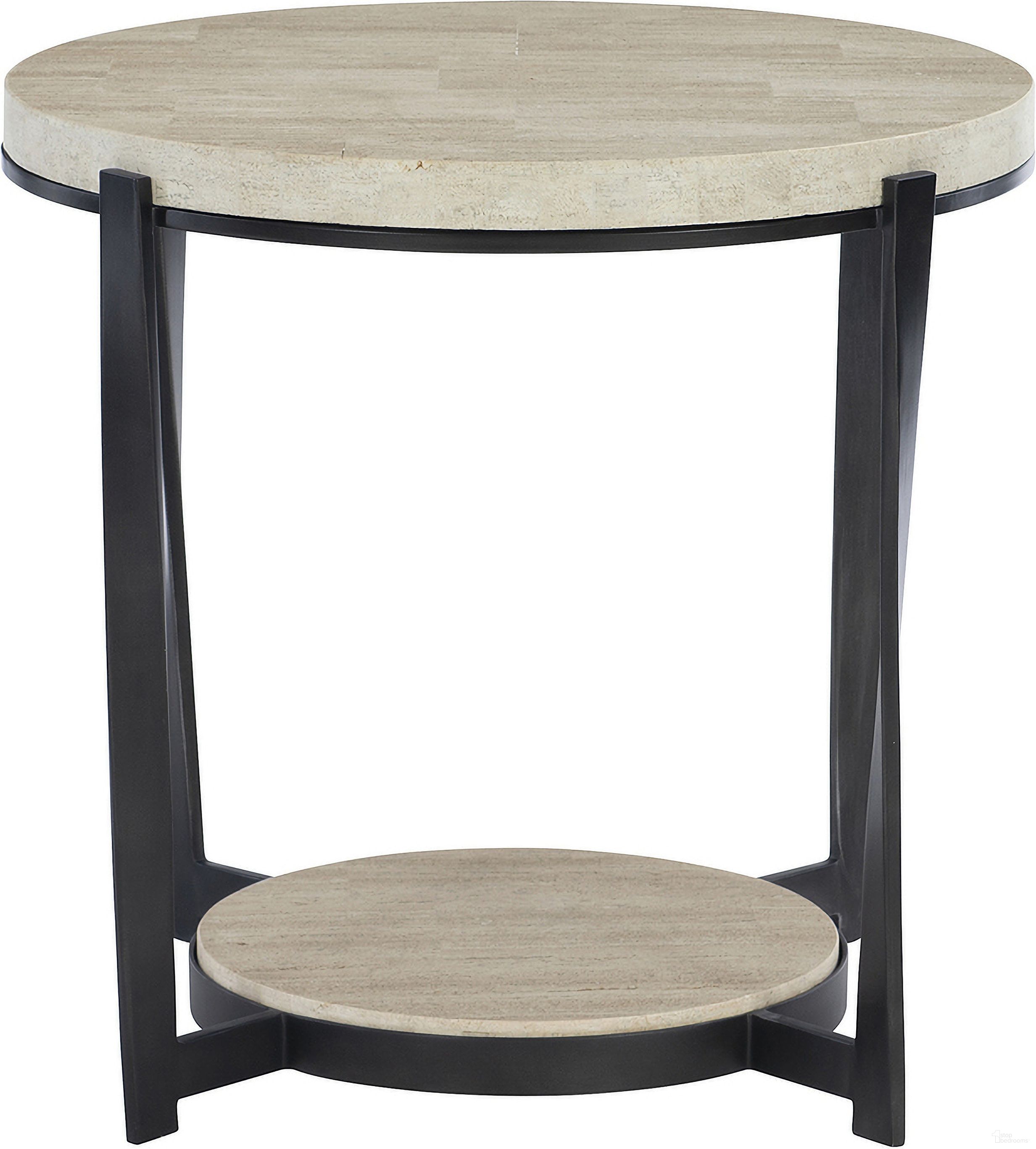 The appearance of Berkshire Side Table designed by Bernhardt in the transitional interior design. This stone/aged pewter piece of furniture  was selected by 1StopBedrooms from Berkshire Collection to add a touch of cosiness and style into your home. Sku: 405125. Material: Steel.