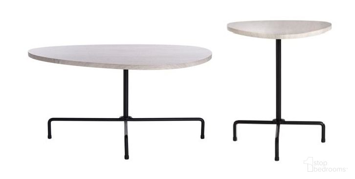 Berlin Tripod Occasional Table Set In Light Grey