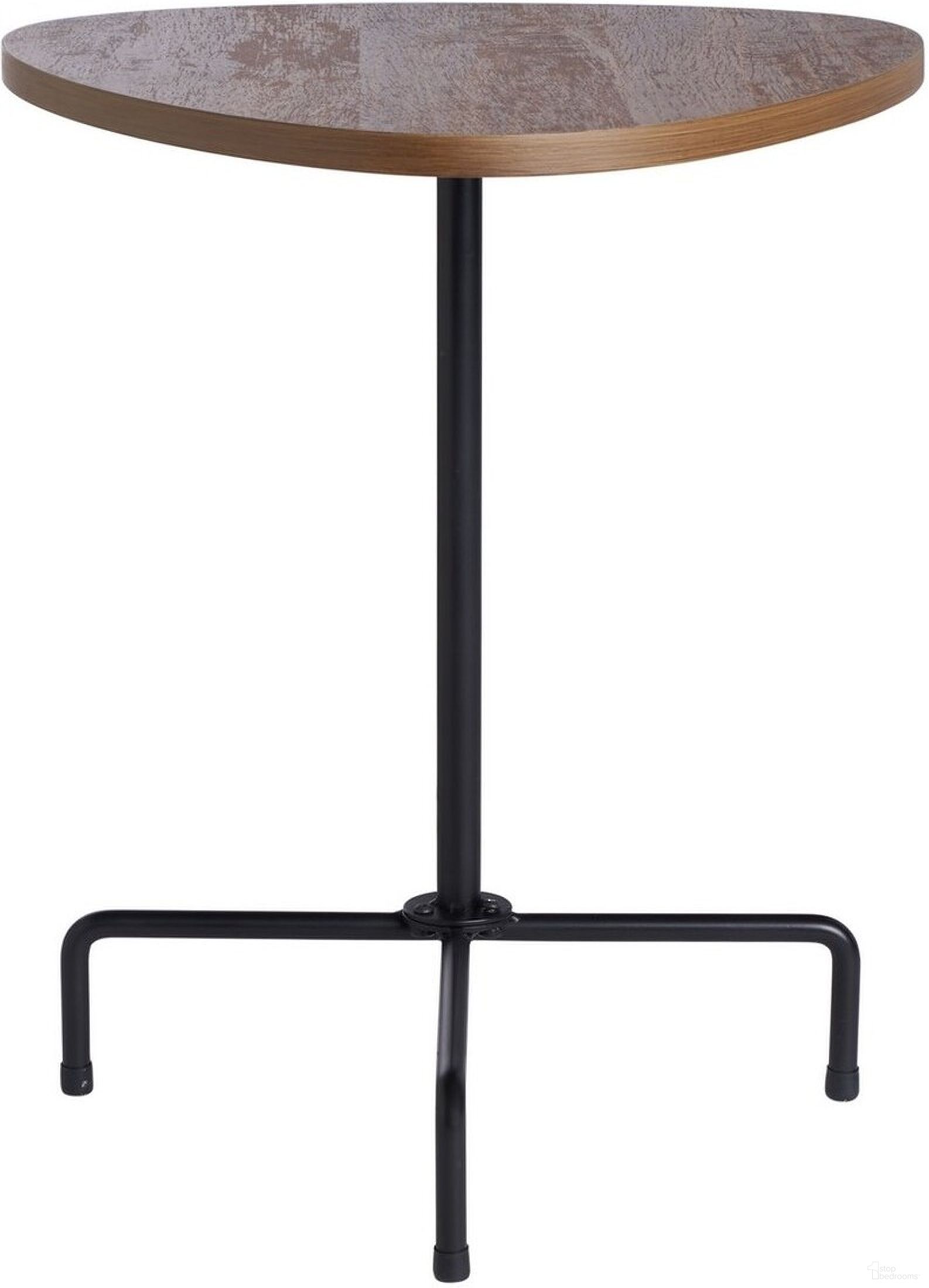 Berlin Tripod Side Table in Walnut and Black