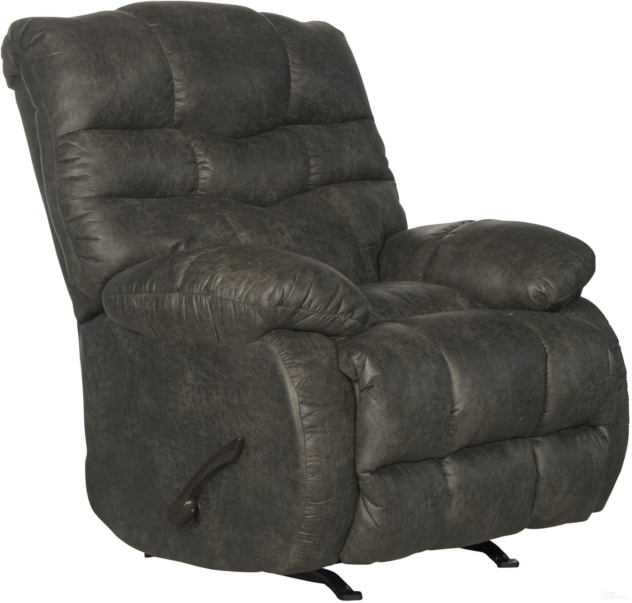 The appearance of Berman Steel Rocker Recliner designed by Catnapper in the modern / contemporary interior design. This silver piece of furniture was selected by 1StopBedrooms from Berman Collection to add a touch of cosiness and style into your home. Sku: 47382122728. Material: Vinyl.
