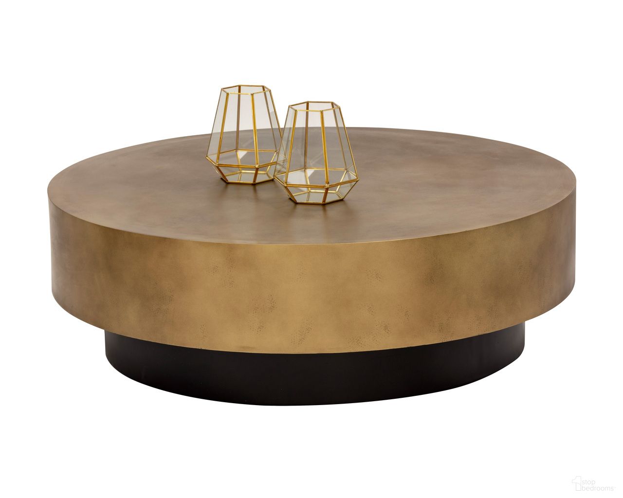 Bernaby Coffee Table In Antique Brass