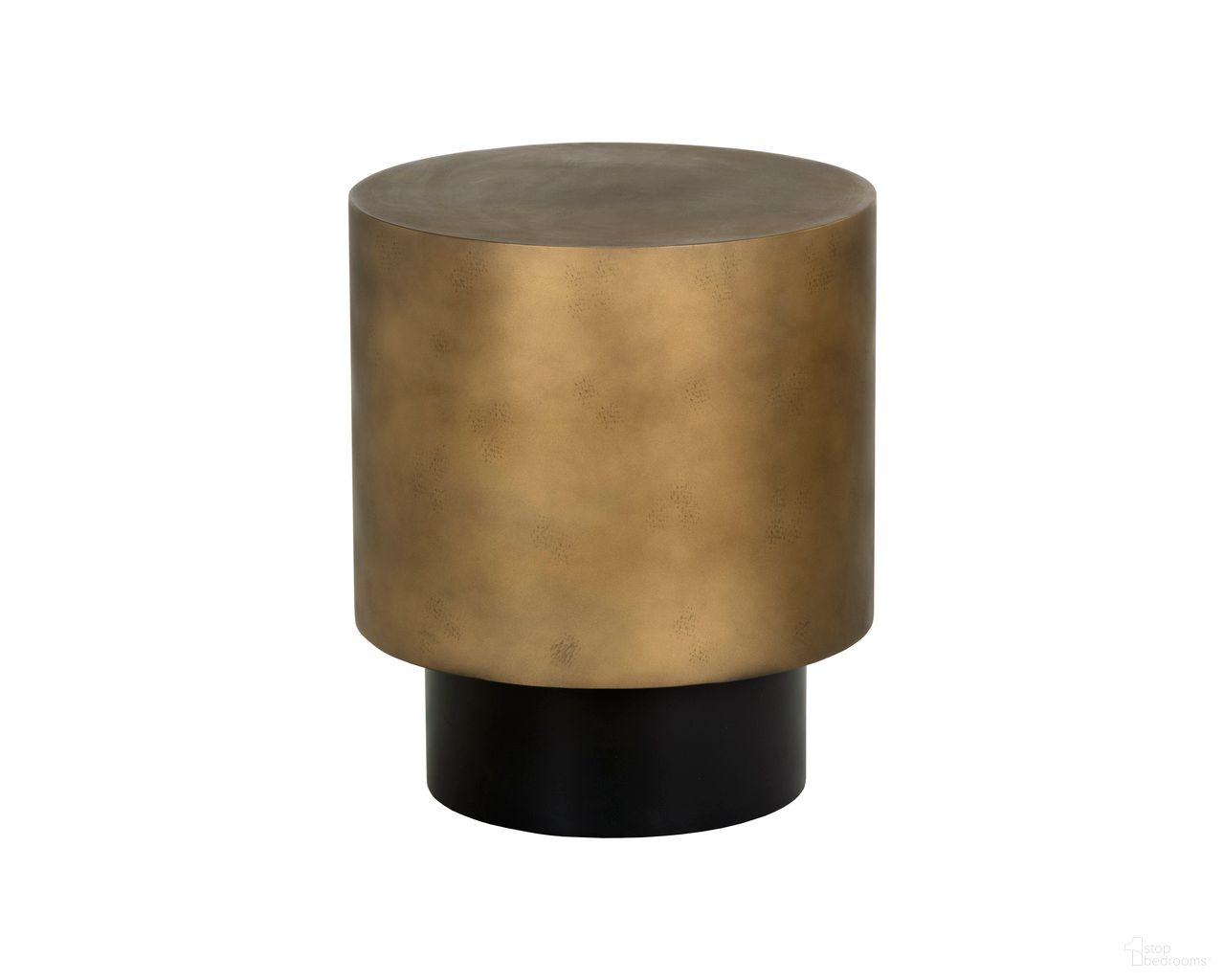 Bernaby End Table In Antique Brass