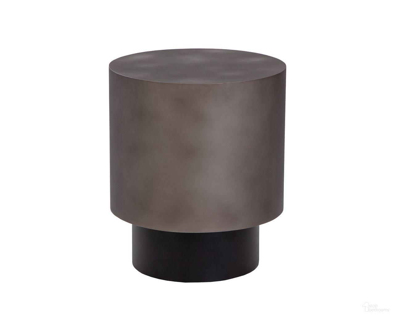 Bernaby End Table In Gunmetal