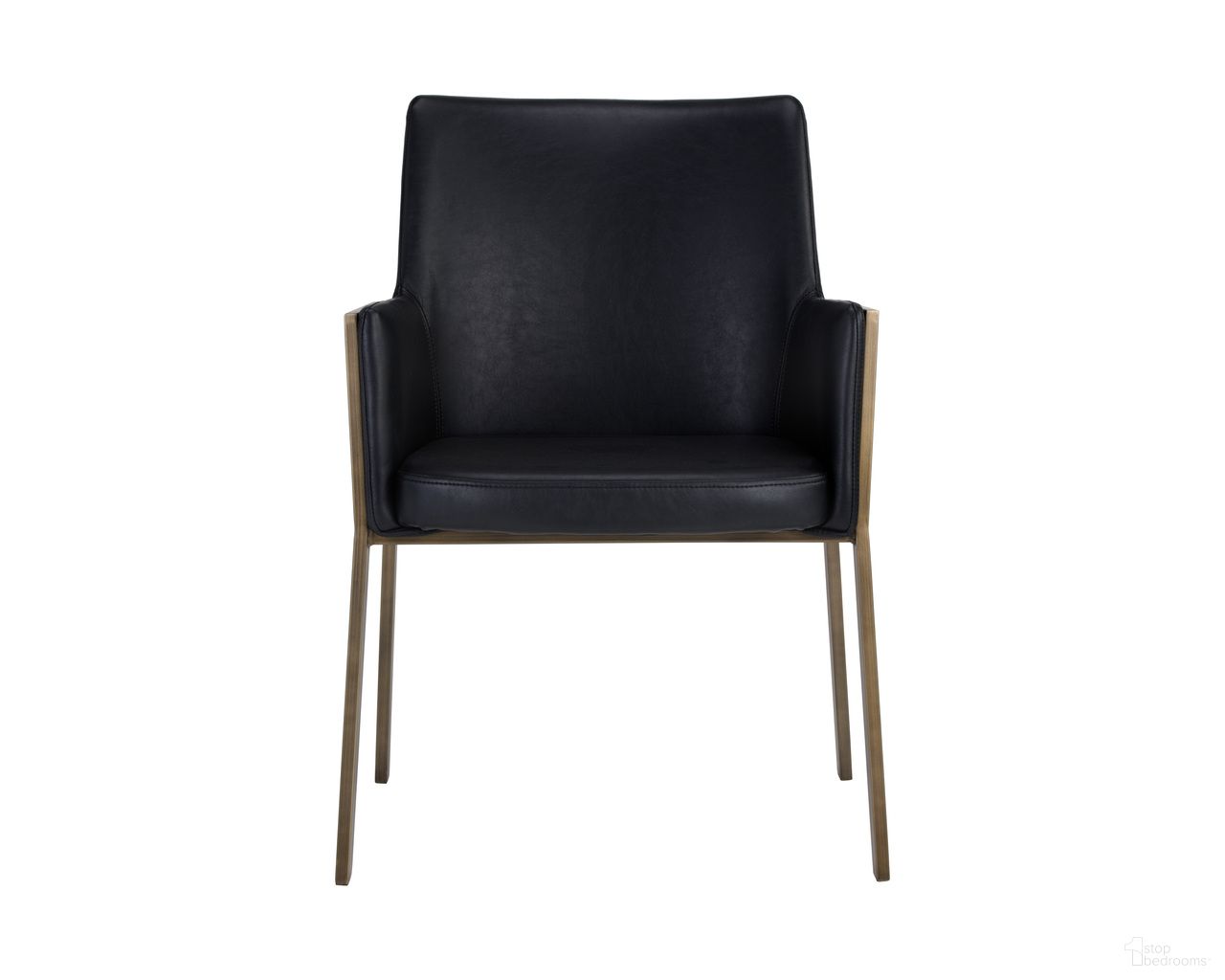 Bernadette Dining Armchair In Bravo Black