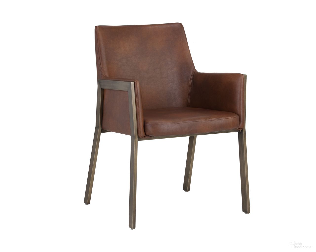 Bernadette Dining Armchair In Bravo Cognac
