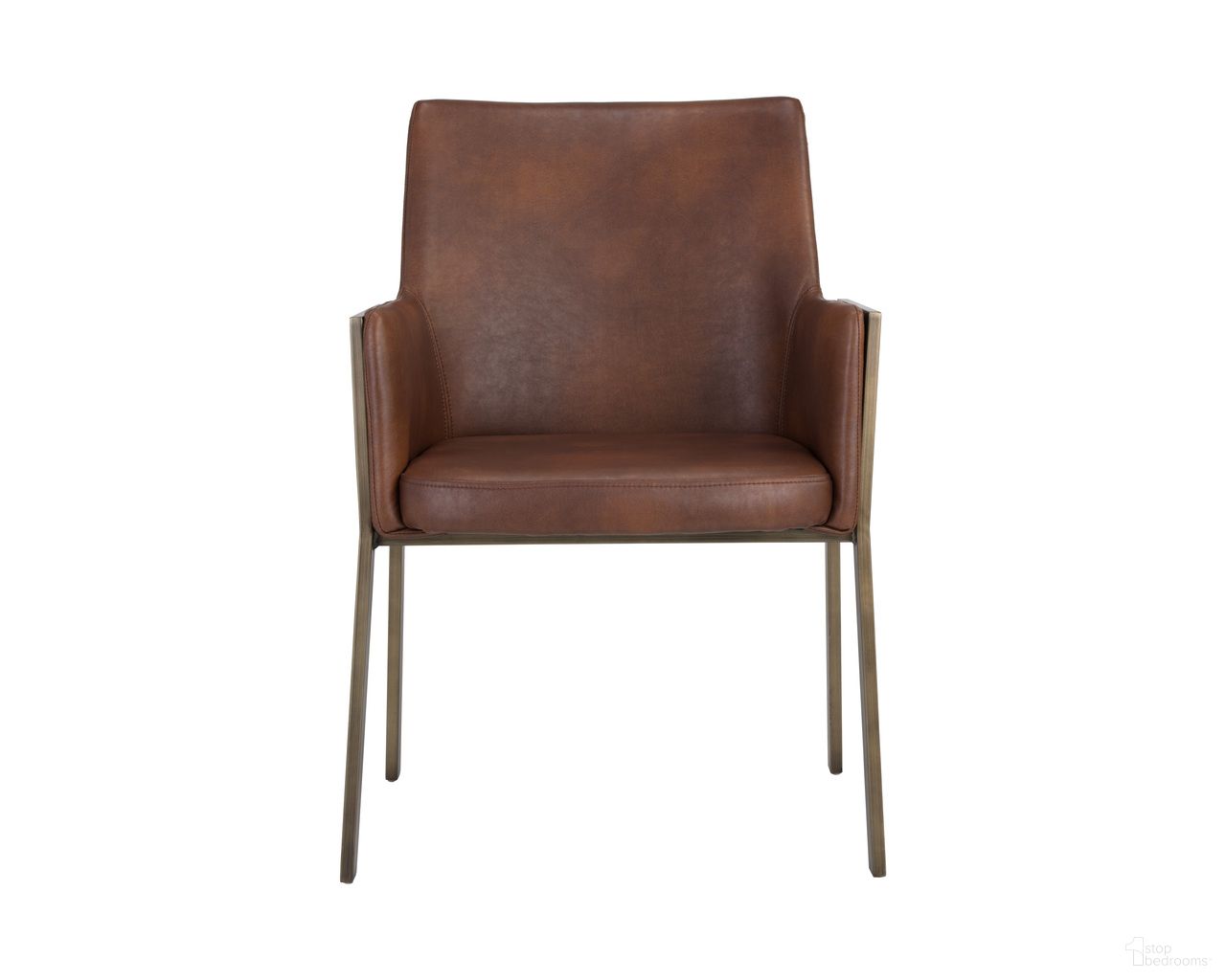 Bernadette Dining Armchair In Bravo Cognac
