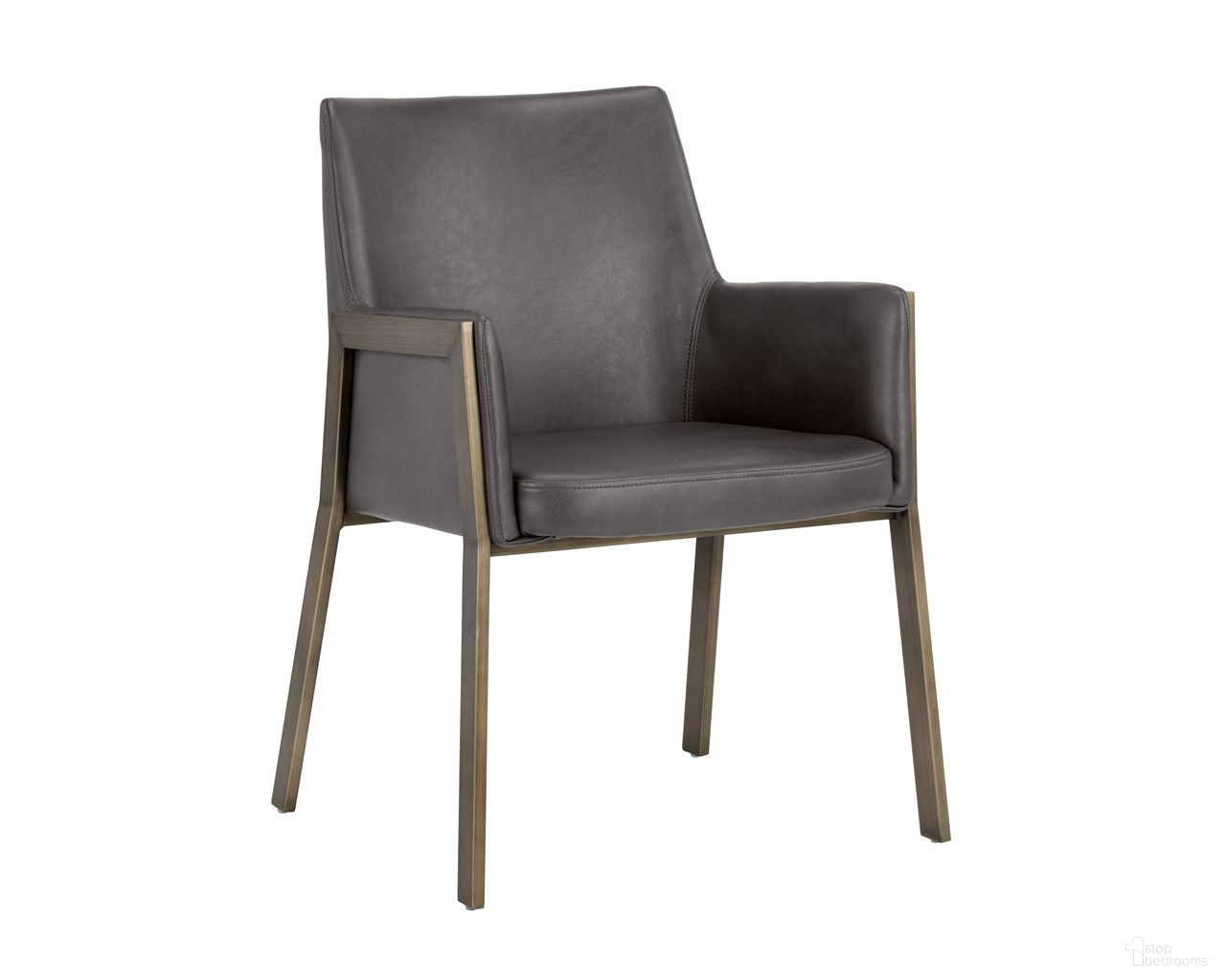 Bernadette Dining Armchair In Kendall Grey