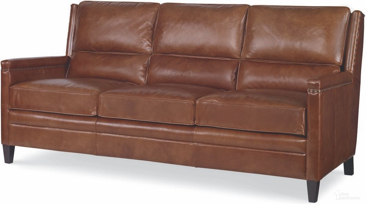 The appearance of Bernard Sofa In Brown designed by Century Furniture in the modern / contemporary interior design. This brown piece of furniture was selected by 1StopBedrooms from Century Trading Company Collection to add a touch of cosiness and style into your home. Sku: PLR-1302-RUSSETT. Material: Leather.