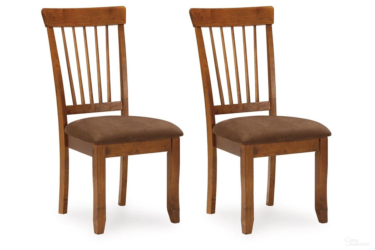 The appearance of Berringer Side Chairs Set of 2 designed by Signature Design by Ashley in the transitional interior design. This rustic brown piece of furniture was selected by 1StopBedrooms from Berringer Collection to add a touch of cosiness and style into your home. Sku: D199-01. Material: Fabric. Chair Type: Side Chair.