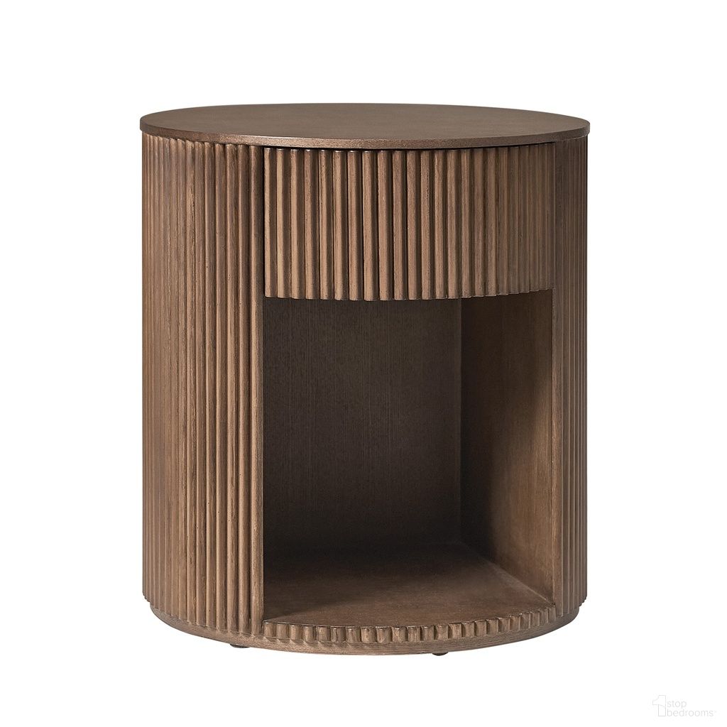 Bert Round End Table In Walnut