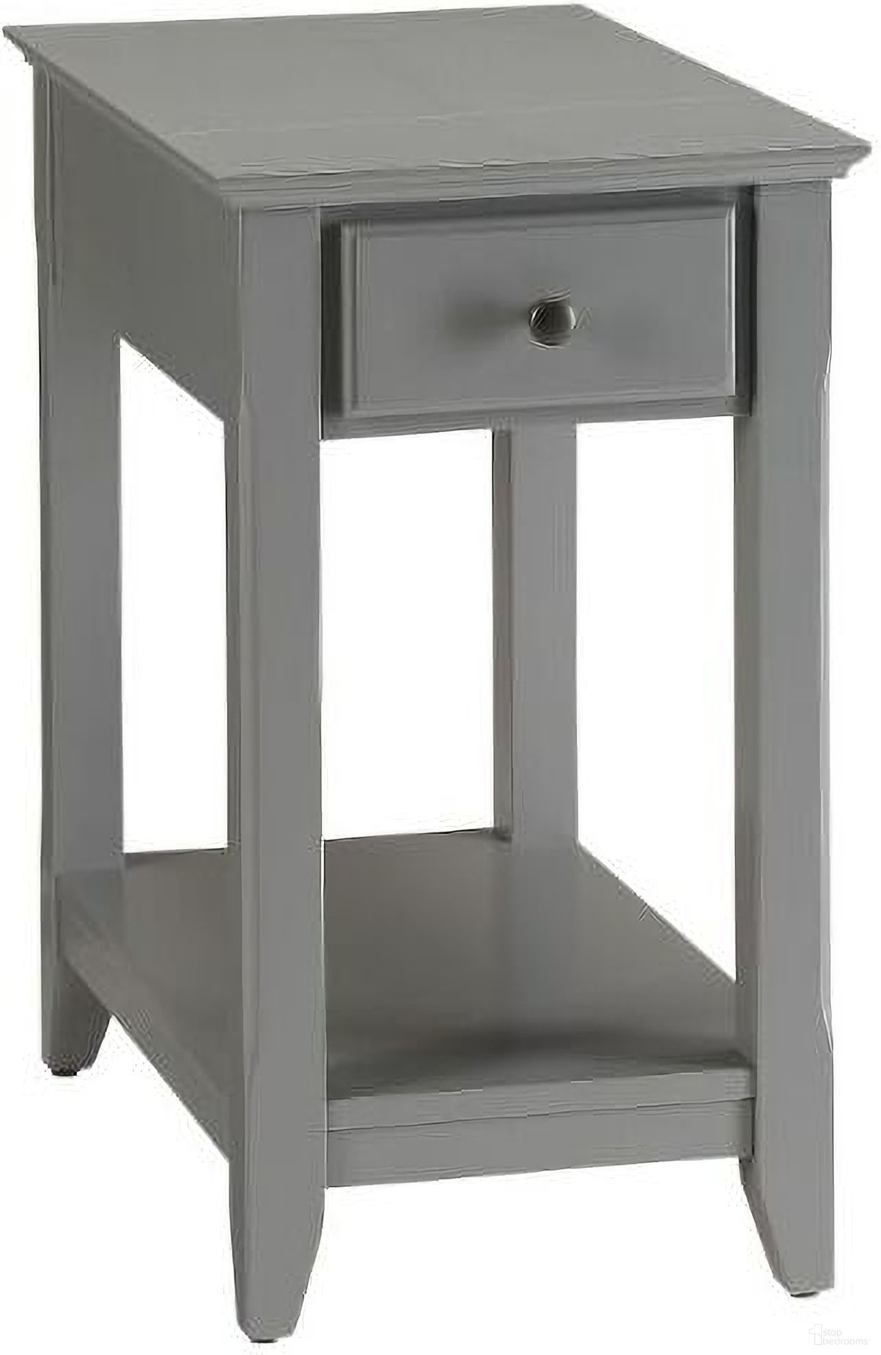 The appearance of Bertie Gray Side Table designed by ACME in the transitional interior design. This gray piece of furniture  was selected by 1StopBedrooms from Bertie Collection to add a touch of cosiness and style into your home. Sku: 82838. Material: Wood.