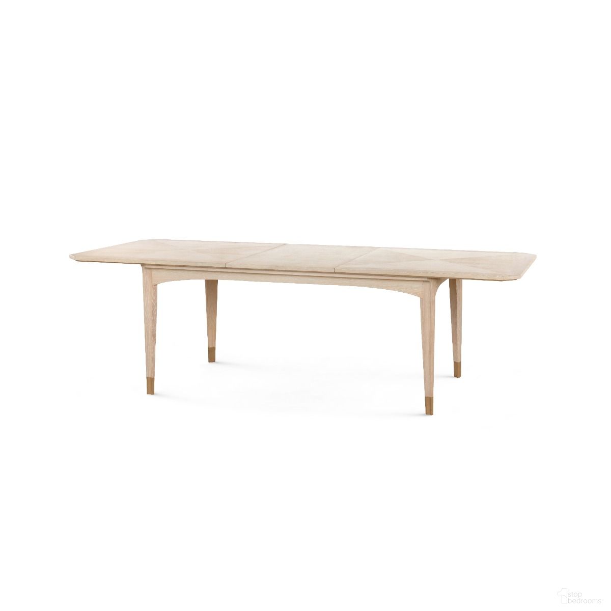 The appearance of Bertram Dining Table In Sand designed by Villa & House in the transitional interior design. This sand piece of furniture was selected by 1StopBedrooms from Bertram Collection to add a touch of cosiness and style into your home. Sku: BTM-375-99. Table Base Style: Legs. Material: Wood. Table Top Shape: Rectangular. Size: 41" x 99".