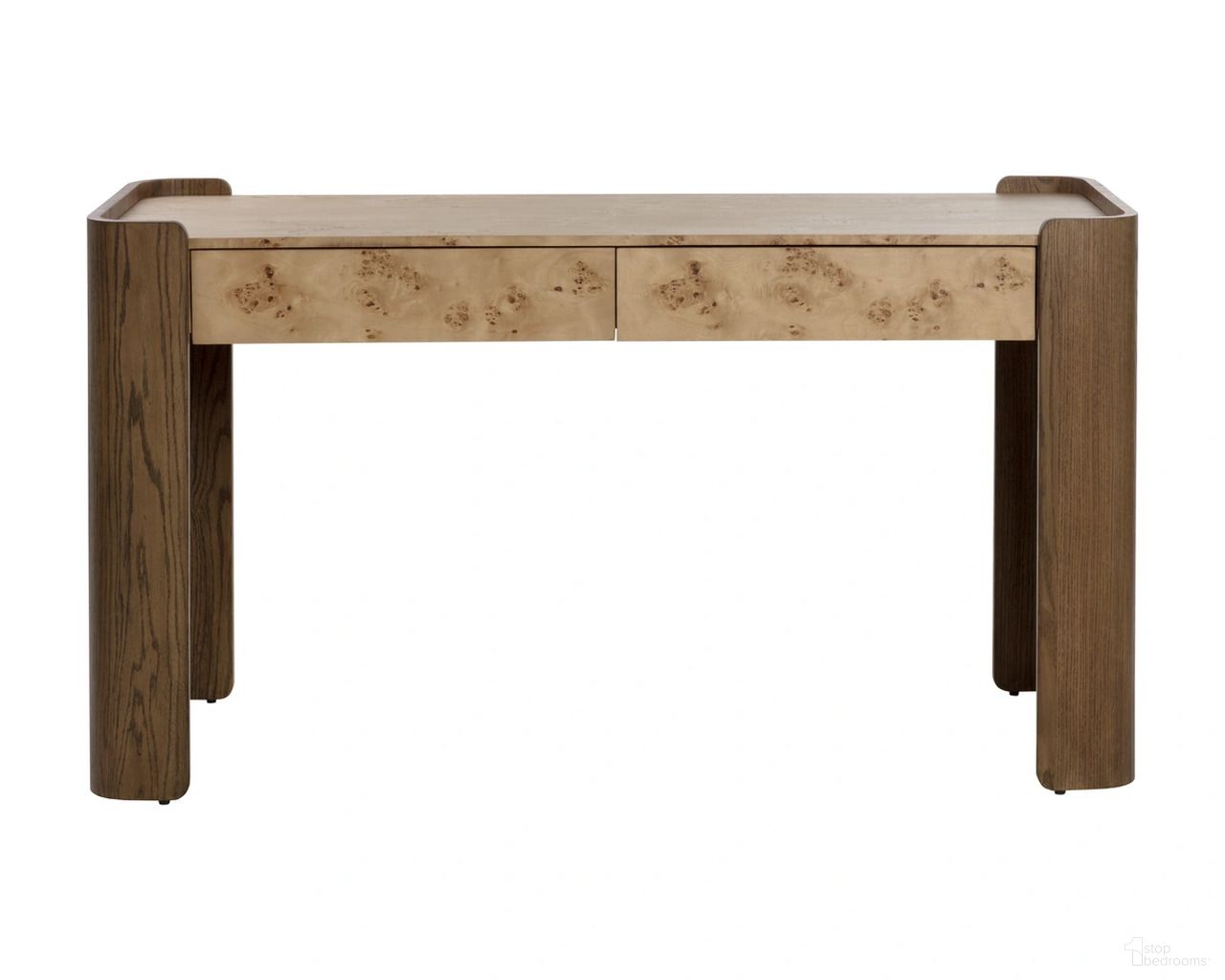 Beryl Desk In Natural and Chocolate