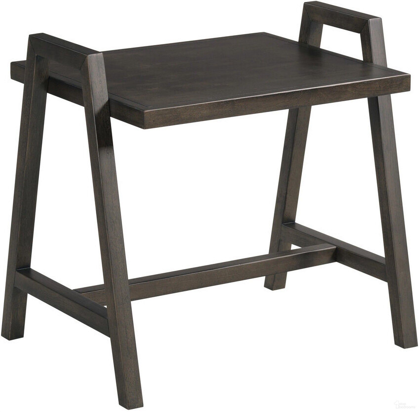 The appearance of Bessemer Chairside Table In Black Stone designed by Hammary in the modern / contemporary interior design. This black stone piece of furniture was selected by 1StopBedrooms from Bessemer Collection to add a touch of cosiness and style into your home. Sku: 203-916. Material: Wood.