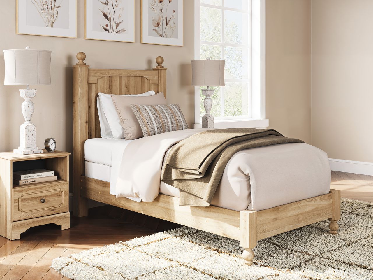 The appearance of Bestmere Youth Panel Bedroom Set In Warm Brown designed by Signature Design by Ashley in the traditional interior design. This warm brown piece of furniture  was selected by 1StopBedrooms from Bestmere Collection to add a touch of cosiness and style into your home. Sku: NCB1075-52;NCB1075-53;NCB1075-91. Material: Wood. Bed Size: Full.