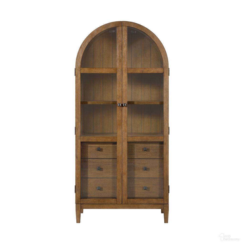 The appearance of Beth Display Cabinet In Brown Oak designed by Picket House in the transitional interior design. This brown oak piece of furniture was selected by 1StopBedrooms from Beth Collection to add a touch of cosiness and style into your home. Sku: H-15970-6-BC2. Material: Oak.