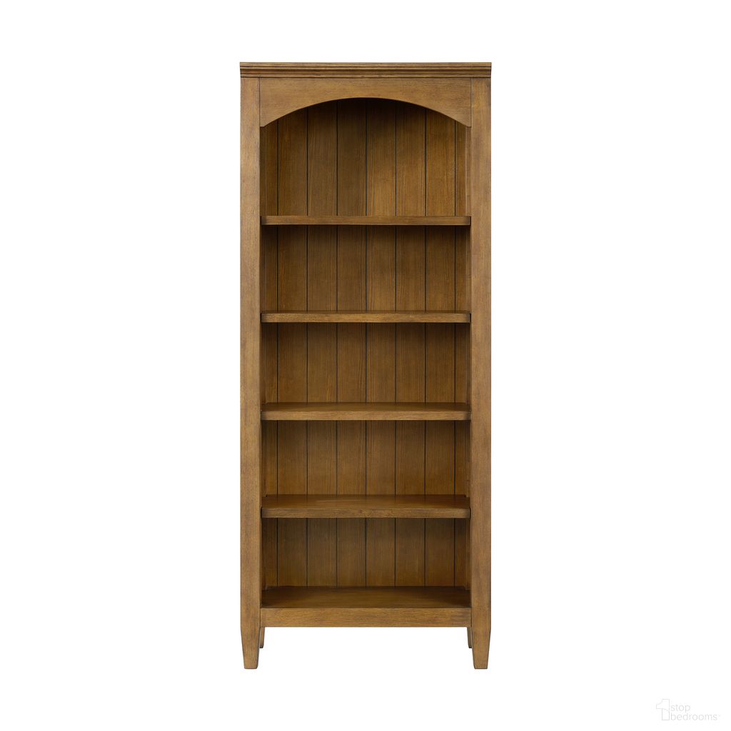 The appearance of Beth Open Bookcase In Brown Oak designed by Picket House in the transitional interior design. This brown oak piece of furniture was selected by 1StopBedrooms from Beth Collection to add a touch of cosiness and style into your home. Sku: H-15970-6-BC1. Material: Oak.