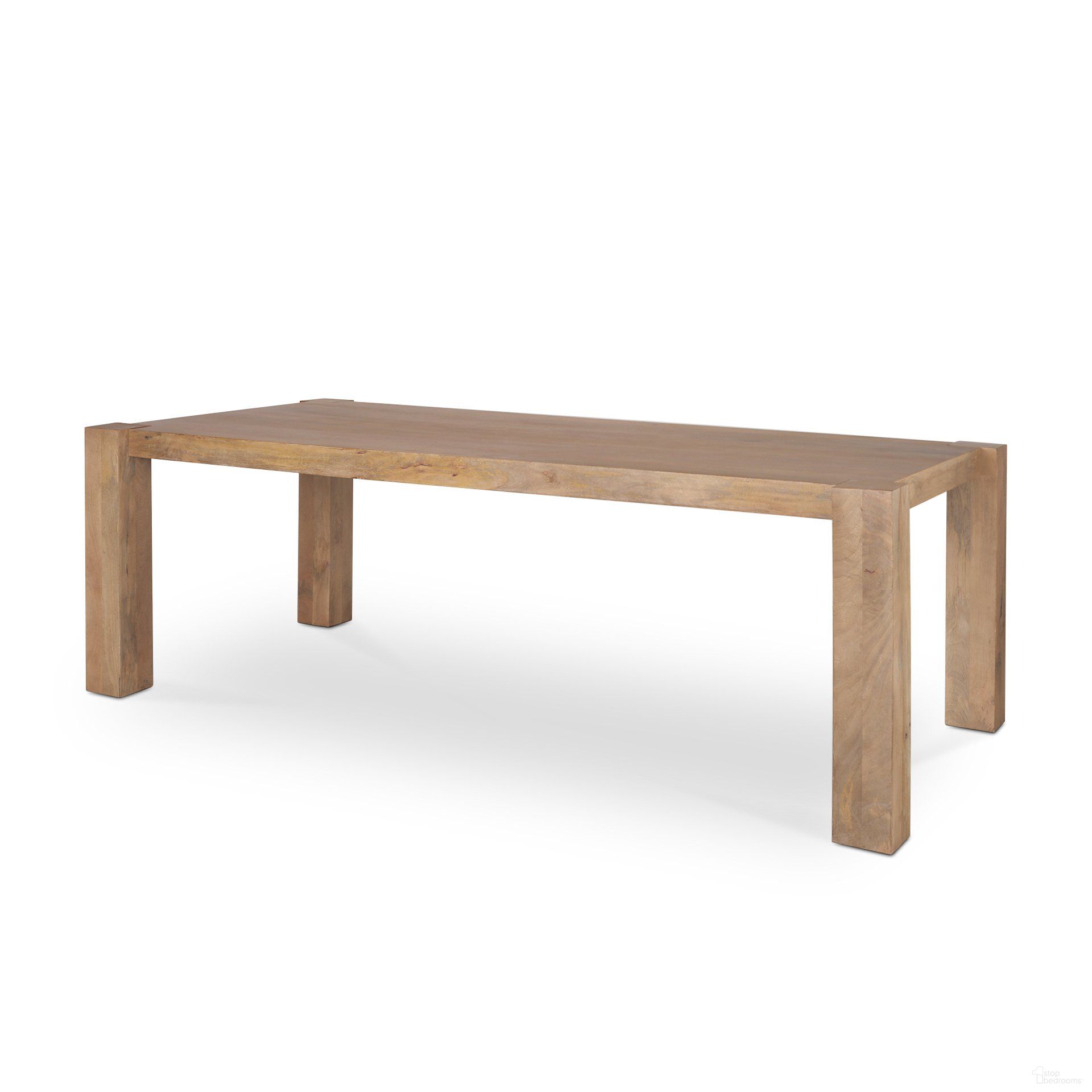 Beth Wood Rectangular Dining Table In Light Brown