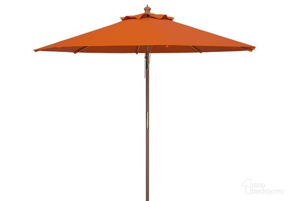 Bethany 9Ft Wooden Umbrella in Orange