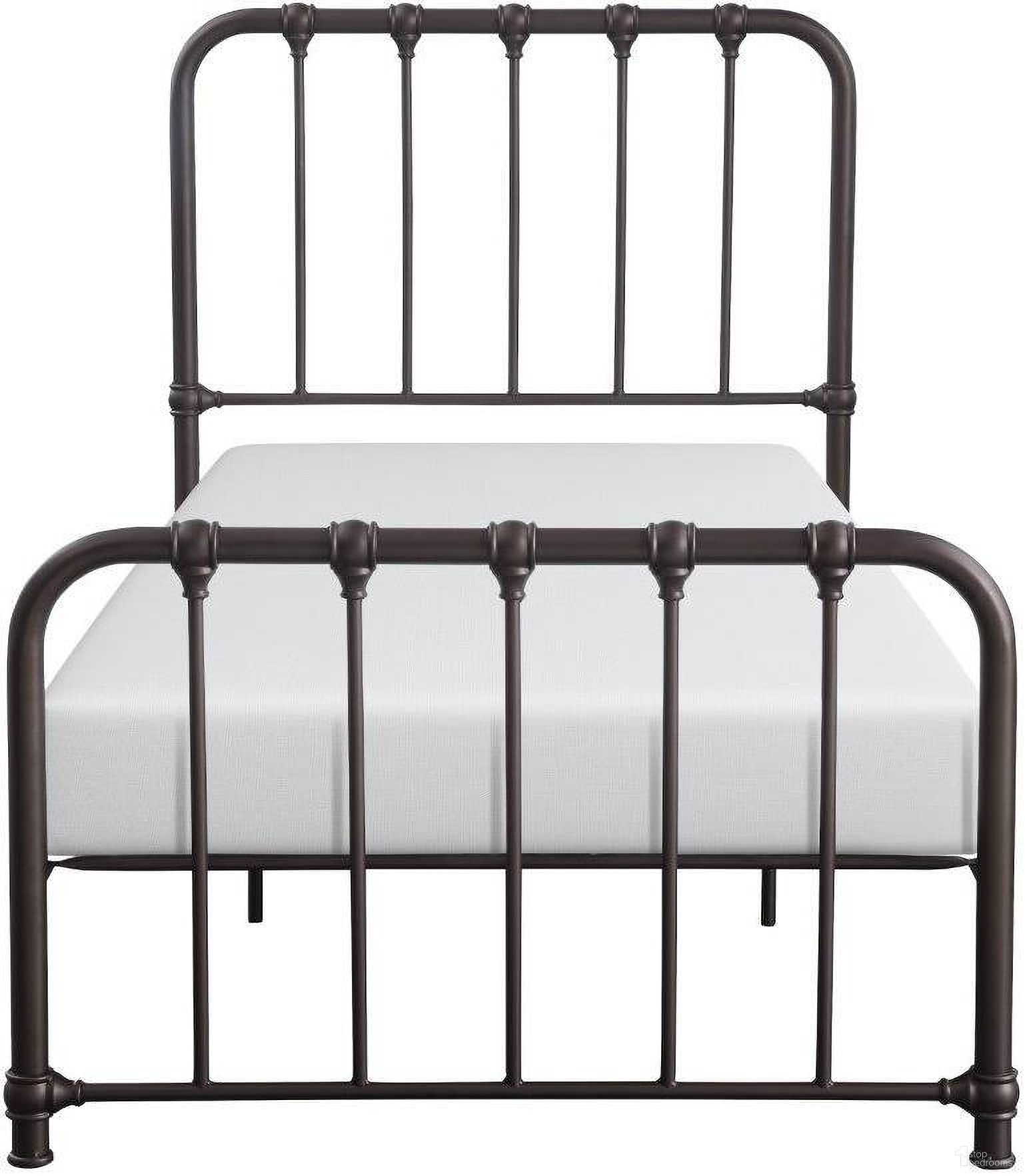 The appearance of Bethany Dark Bronze Twin Metal Bed In A Box designed by Homelegance in the transitional interior design. This dark bronze piece of furniture was selected by 1StopBedrooms from Bethany Collection to add a touch of cosiness and style into your home. Sku: 1571DZT-1. Material: Metal. Bed Size: Twin. Bed Type: Metal Bed.