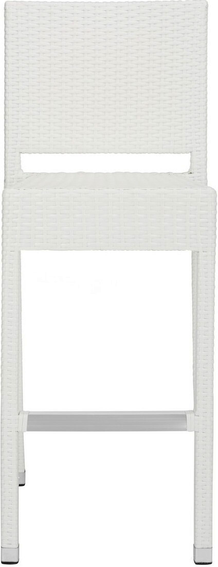 The appearance of Bethel White Indoor/Outdoor Bar Stool designed by Safavieh in the transitional interior design. This white piece of furniture was selected by 1StopBedrooms from Bethel Collection to add a touch of cosiness and style into your home. Sku: FOX5201C. Material: Aluminum.