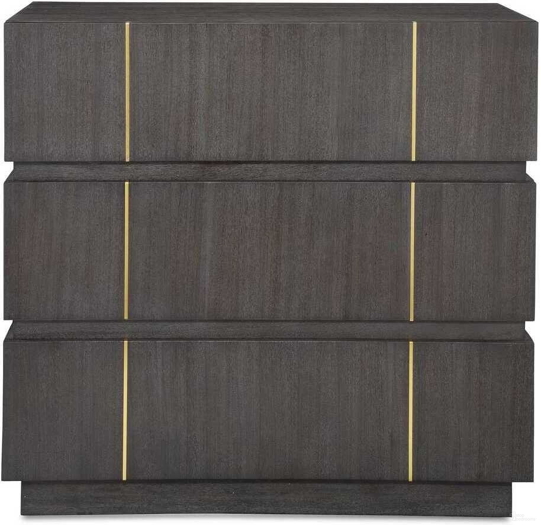 The appearance of Between The Lines Accent Chest In Brass and Black designed by Uttermost in the modern / contemporary interior design. This brass and black piece of furniture  was selected by 1StopBedrooms from Between The Lines Collection to add a touch of cosiness and style into your home. Sku: 24286. Material: MDF.